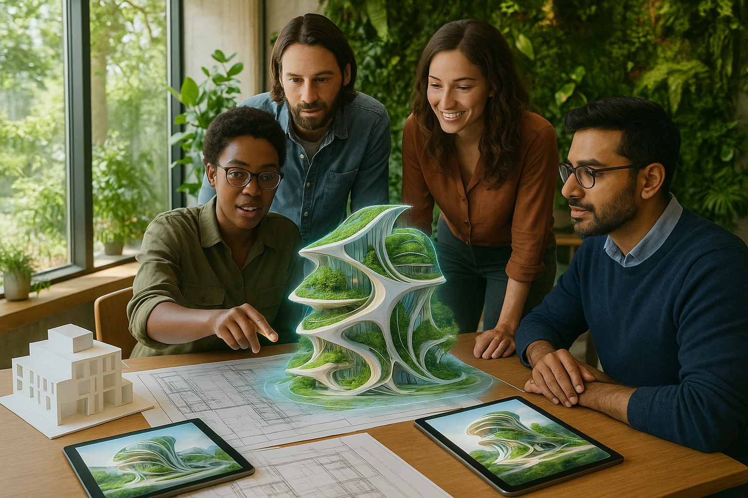 A team with people with architectural mastery, 3D visualization talent, and a passion for reimagining how humans live with nature.